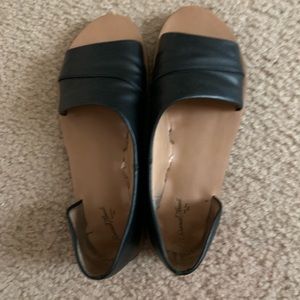 Lightly worn black sandals